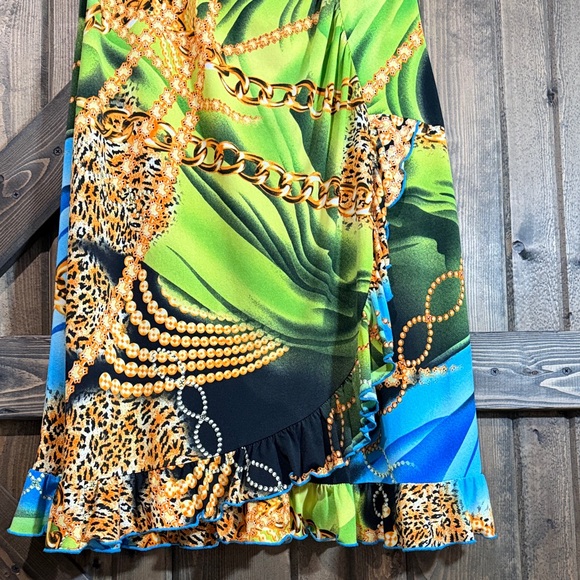 Joseph Ribkoff Bold Chain Print Mini Dress - Picture 4 of 5